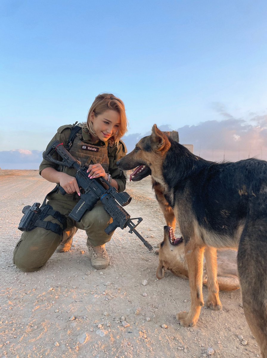 nataliafadeev's tweet photo. paws &amp; patrols 🤍 #IDF #OnDuty https://t.co/rVUOfgVSbU