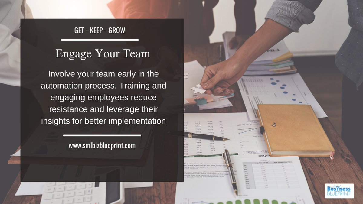 smlbizsuccess's tweet image. Engage Your Team
Involve your team early in the automation process. Training and engaging employees reduce resistance and leverage their insights for better implementation. 🤝 
#Teamwork #AutomationSuccess