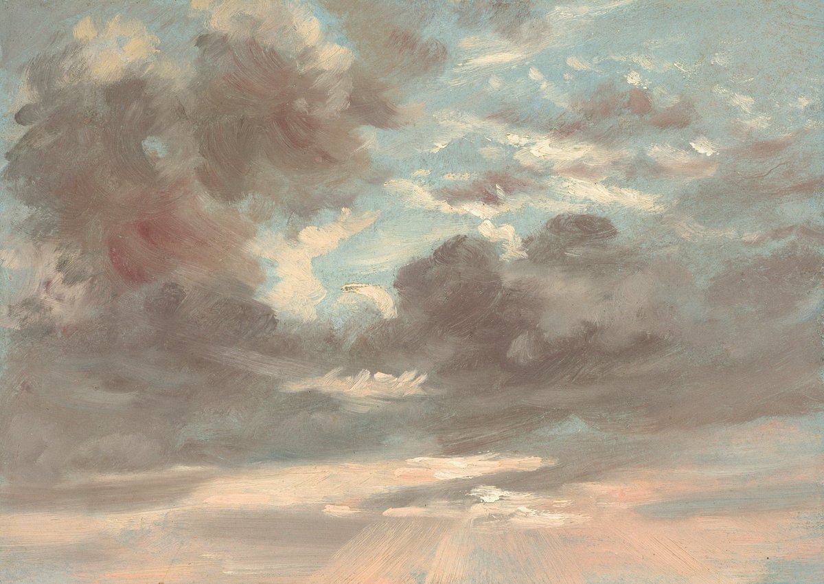 agenersurrell's tweet image. Bon dia
Cloud Study: Stormy Sunset, 1821-1822
John Constable
