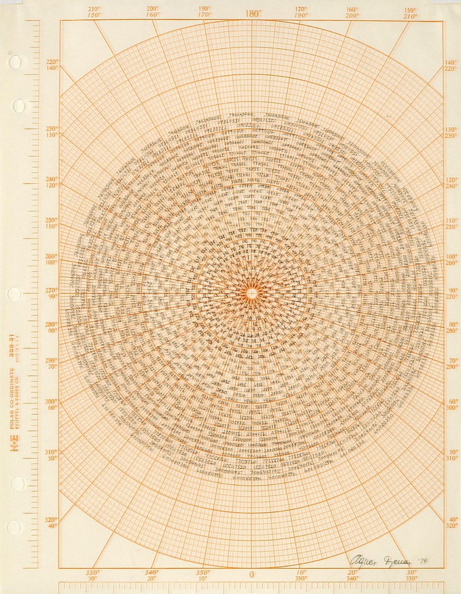 Agnes Denes' beautiful visual mathematics.
