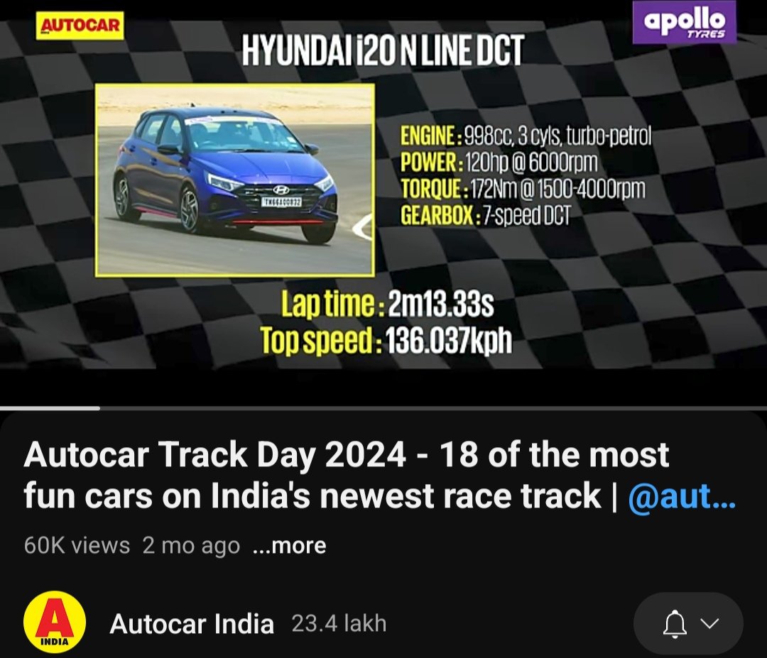 SkSriganesh's tweet photo. This is absolute bullshit from @TataMotors . Earlier both i20 N-Line &amp; fronx were driven by @narainracing  at CoASTT within tome lapse of 2:21:74 for @autocarindiamag. Sheer gamble and false propaganda. Shame!! 
@rushlane @evoIndia @Zigwheels  @FasBeam https://t.co/KBrwSLynSQ