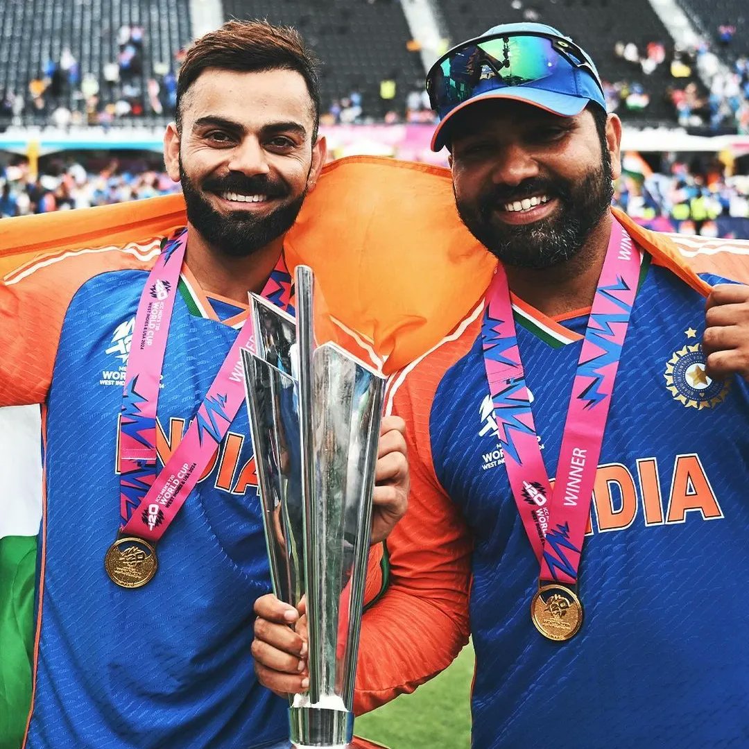 SlicedBreadIn's tweet image. Congratulations to @BCCI on winning the @T20WorldCup 2024 🇮🇳💙 

📸 : BCCI

#IndiaWon #ViratKohli #T20WorldCup2024