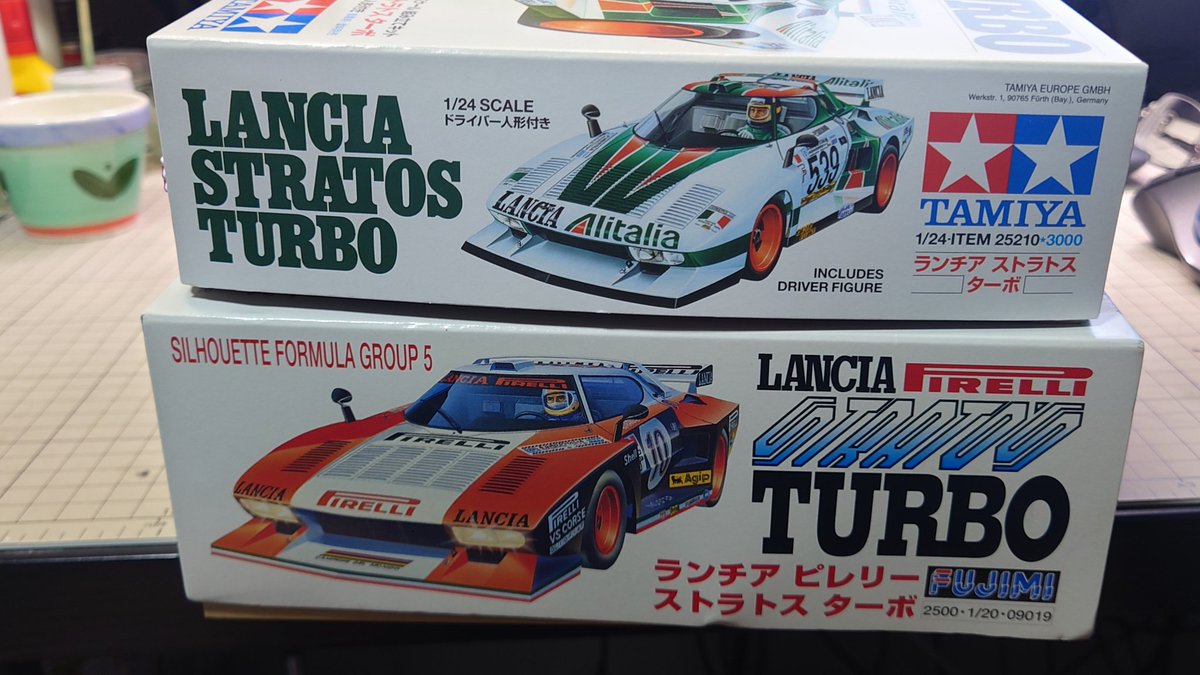norton_tk's tweet image. #2mgandini　の延長線期日ギリギリですがランチア ピレリ ストラトスターボ完成です。
昔フジミから1/20サイズで出ていた架空のピレリカラーのストラトスターボを、タミヤの1/24サイズで制作しました。

#今月作ったプラモを晒そうぜ