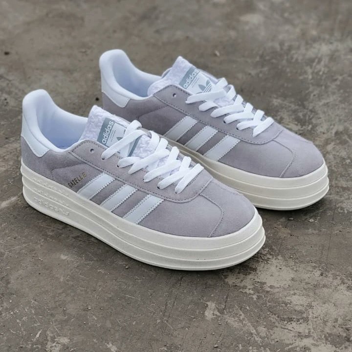 adidas gazelle silver green womens Adidas Gazelle Bold In Burgundy For Women