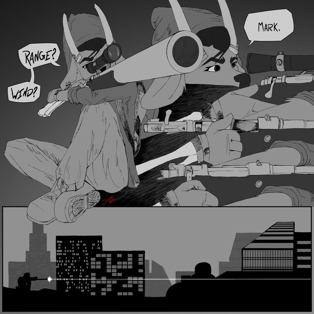 Fisk_feline's tweet photo. "marksman"

remember to follow me over on blusky

#furry #furryart #art #digitalart https://t.co/dSJbaGKQgy