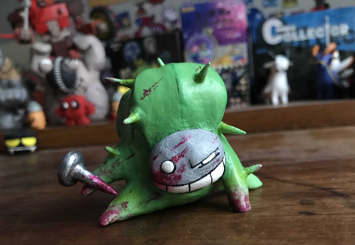 mimecl0ck's tweet photo. #SummerOfIsaac @edmundmcmillen @TheMaestroTeam WOO!! knew i had to do something for this contest the moment i saw it... so cereus peashy! (also featuring a carious weltling figure i made like two years ago lol) very happy with the results!! made out of sculpey and hand painted :] https://t.co/xI8SexTqlW