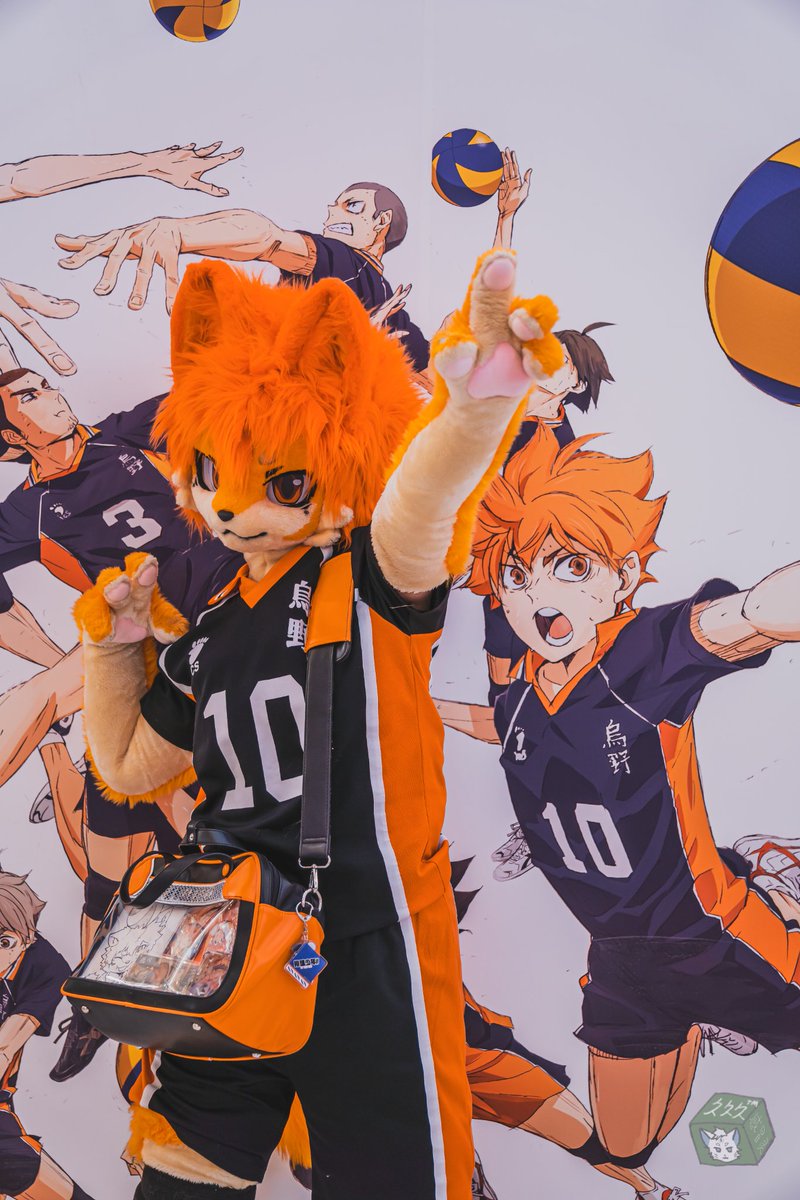 扣球！这个我也很擅长哼哼哼～
📷 @久久感冒灵
#FursuitEveryday