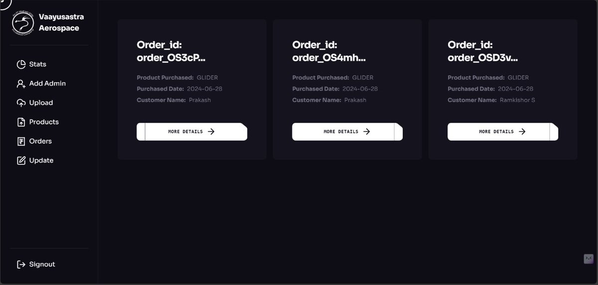 _ram_kishore_'s tweet image. 🚀 Excited to unveil my latest project from my internship: VaayuSastra Aerospace

🌐 Check it out at  : vaayusastra.vercel.app

🌟 Features:
- User-friendly enrollment proces
- Comprehensive admin dashboard for streamlined management

#WebDevelopment #connect #letsconnet
