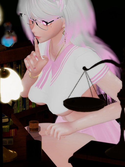 Shh~ This is a library! https://t.co/jfQneBwrrI<a href="/tag/lewdtubers"class="tags"><span>#lewdtubers</span></a>