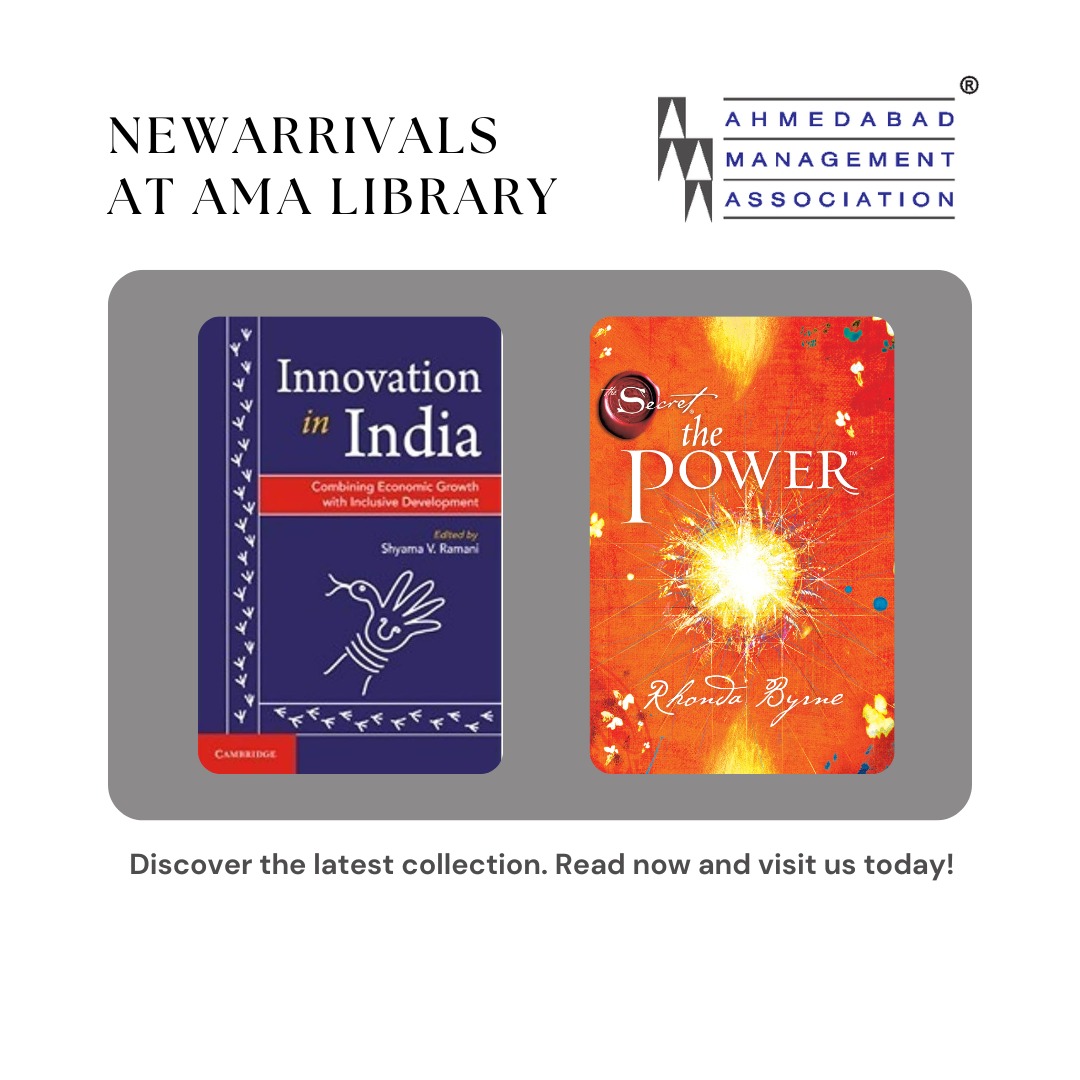 ama_ahmedabad's tweet photo. From Bestsellers to Hidden Gems: New Arrivals at AMA Library!

#ama #management #amaindia #business #professionalgrowth #NewStories #AMALibrary #LibraryFinds https://t.co/hOBzSZT4HE