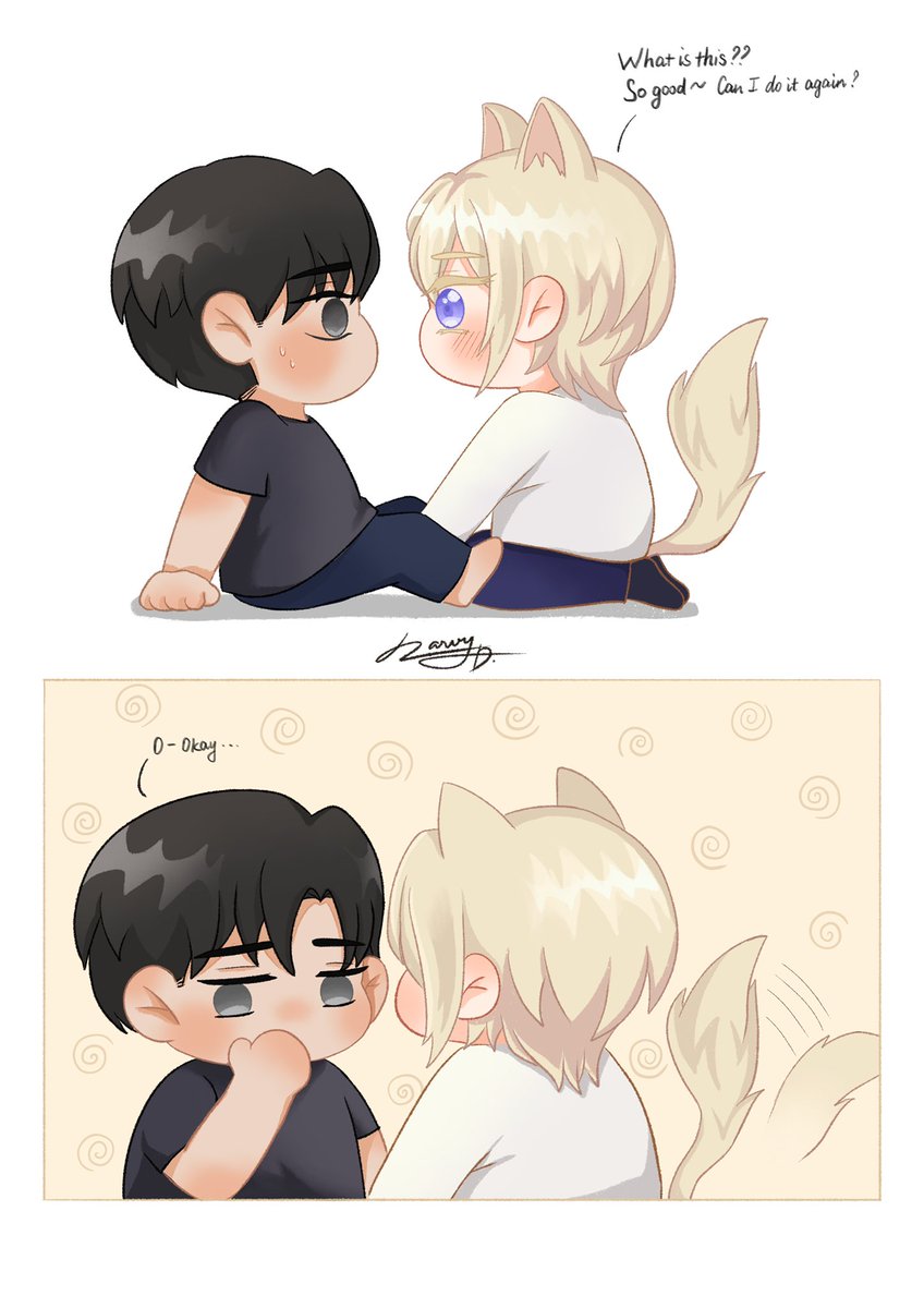 narvy_denyu's tweet photo. Chụt chụt chụt 💋💋💋
Người ngây thơ ở đây phải là Adam mới đúng 😫

#Dear00 #디어_제로제로 #디어제로제로 #감러 https://t.co/H582P67L57