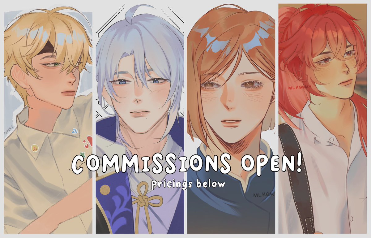 Commissions open! ╰(*´︶`*)╯♡

Hello everyone, I am opening my commissions again because I am in desperate need of college funds ☹️❤️‍🩹 

Feel free to DM for inquiries ^^
Samples, info and commission status: forms.gle/kA741iyomrpZXv…

Likes, Comments and RTs are highly appreciated