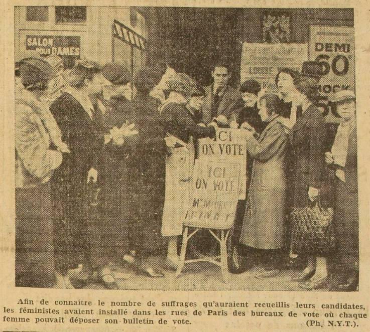 OFoulont's tweet photo. 26 avril 1936 : premier tour des législatives en France. Les femmes privées de droit de vote organisent des bureaux de vote fictifs. Elles devront encore attendre 1944 pour enfin obtenir ce droit.

Le Grand Echo du Nord de la France Edition du 27 avril 1936 https://t.co/yyMmyvevxw