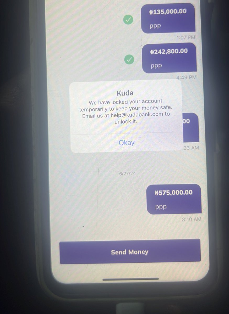 aizzytaz's tweet photo. @joinkuda is a very useless bank. Cause why would you lock my account for no reason and keep on giving me different errors. I called and they said something compliant team. I’ve texted them and called on every platform still nothing.

PLEASE DONT USE KUDA GUYS!!!!
#AskOlamide https://t.co/qvGgZU5pUY