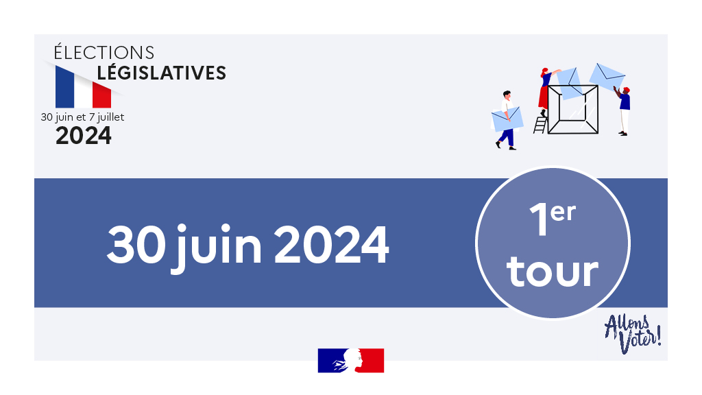 #Législatives2024 

Ce dimanche 30 juin 2024, se tient le premier tour de scrutin. 
Dans le département du Nord, les bureaux de vote sont ouverts jusque 18h00, 19h00 à Lille, Hellemmes et Lomme. 

Tout savoir sur ces élections : elections.interieur.gouv.fr