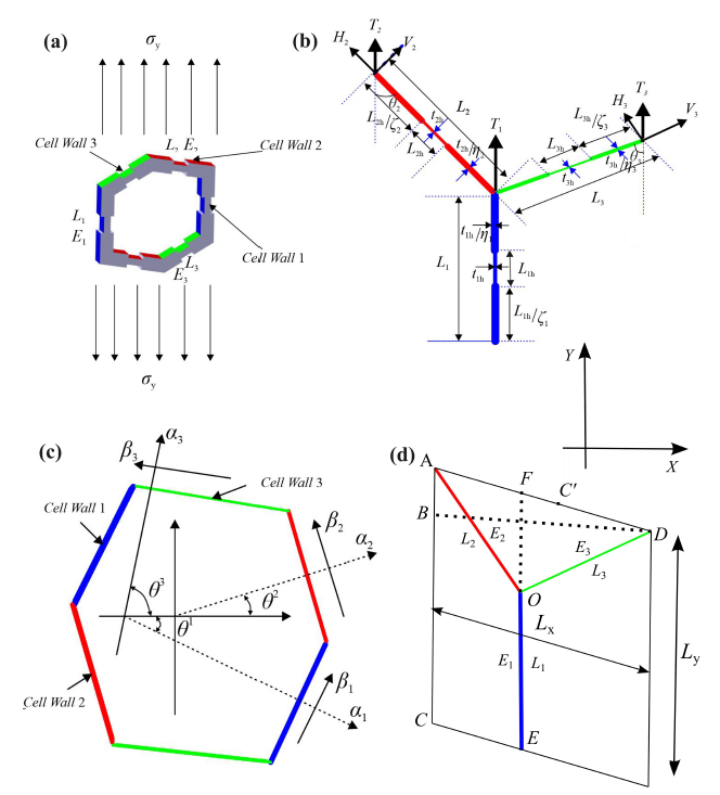 ProfTanmoy's tweet photo. Pleased to share the new paper with our PhD student @ResearchMohit  on the constitutive behavior of hashtag#asymmetric #multi-material honeycombs with bi-level variably-thickened #composite architecture. Full text: https://t.co/tG2LeySDD8 https://t.co/eQF2SrIyvJ