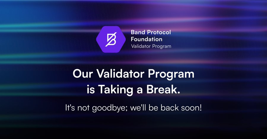 BandProtocolTH's tweet photo. Validator Program Announcement: เนื่องจากมีผู้สมัครมีจำนวนมาก และในตอนนี้ทีมของเราเตรียมพร้อมสำหรับการเปิดตัว Band v3 เราจะหยุด Validator Program ชั่วคราว  ขอขอบคุณ Community ของ Band protocal ทีให้การสนับสนุน  #bandprotocol #bandchain

https://t.co/8yT6Do19uM https://t.co/FIm22Q5H8r