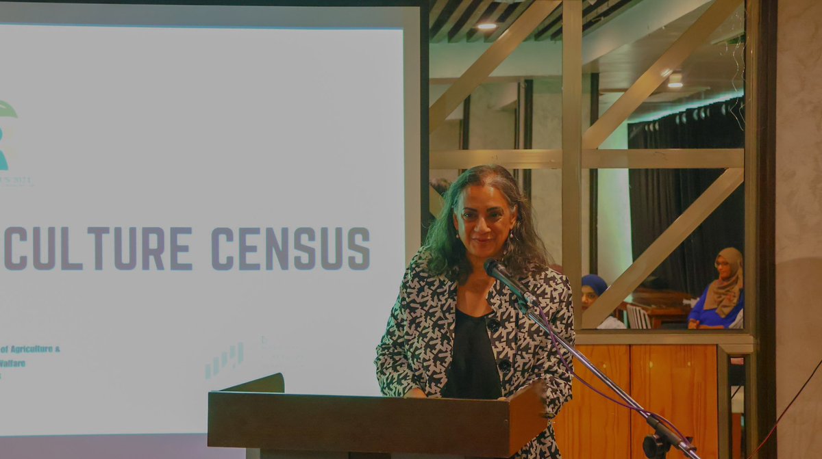 MAAWmv's tweet photo. Ministers of State @MariyamVishama and @ahdidi1969 along with @FAO Regional Statistician for Asia and the Pacific Ms. Sangita Dubey today participated in the opening ceremony of Technical Training on the Maldives Census of Agriculture, with an overview of SDGs.

@statsmaldives https://t.co/Mn7rr4VE40