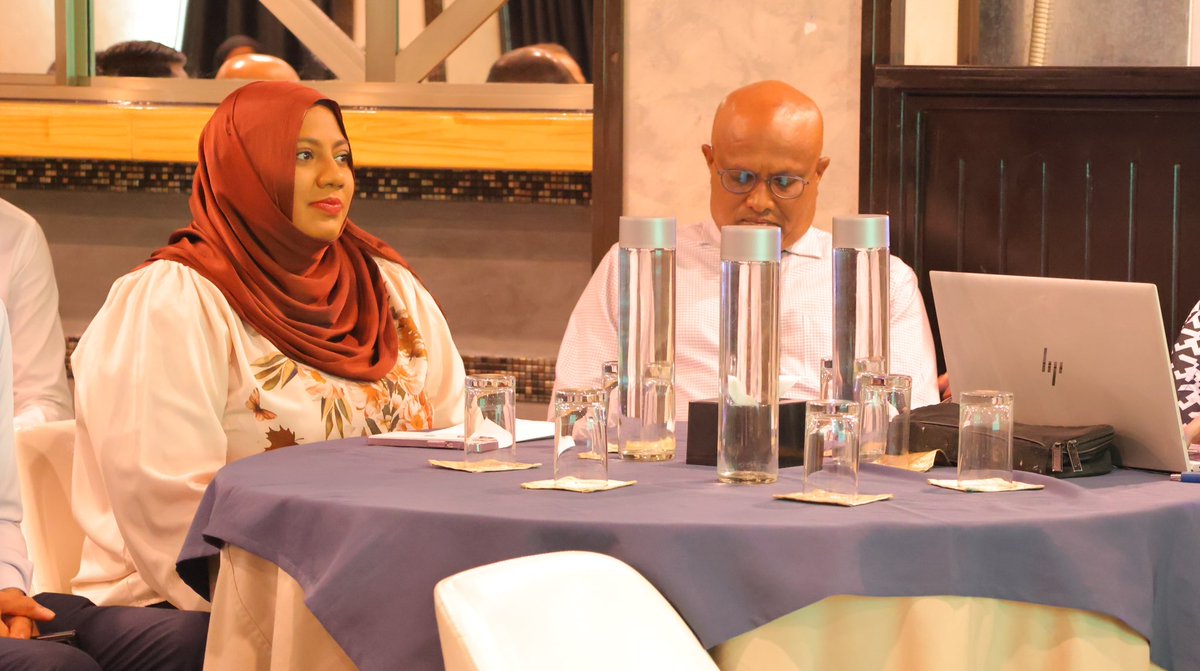 MAAWmv's tweet photo. Ministers of State @MariyamVishama and @ahdidi1969 along with @FAO Regional Statistician for Asia and the Pacific Ms. Sangita Dubey today participated in the opening ceremony of Technical Training on the Maldives Census of Agriculture, with an overview of SDGs.

@statsmaldives https://t.co/Mn7rr4VE40