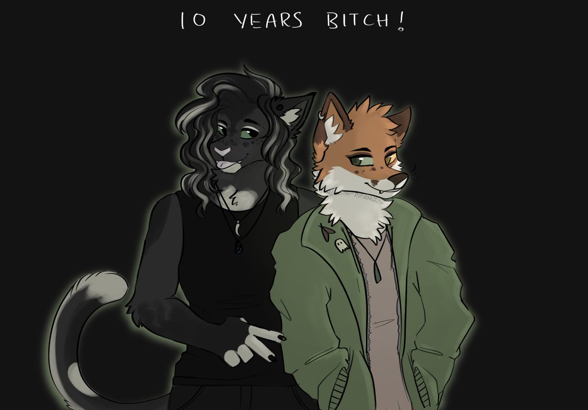 quick doobl for 10 years of shooting the shit with my bestie for the restie :] the person that you are…. 

#furryart #furryartist #ausfur