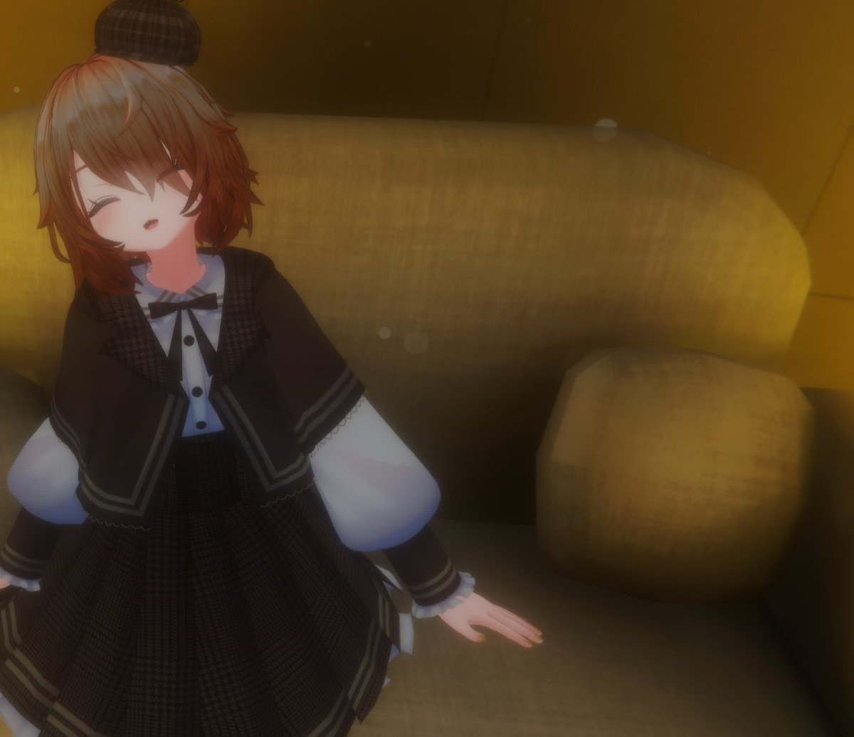 death_flex's tweet image. 初アバター、まだやることあるけど、とりあえずいい感じになった！