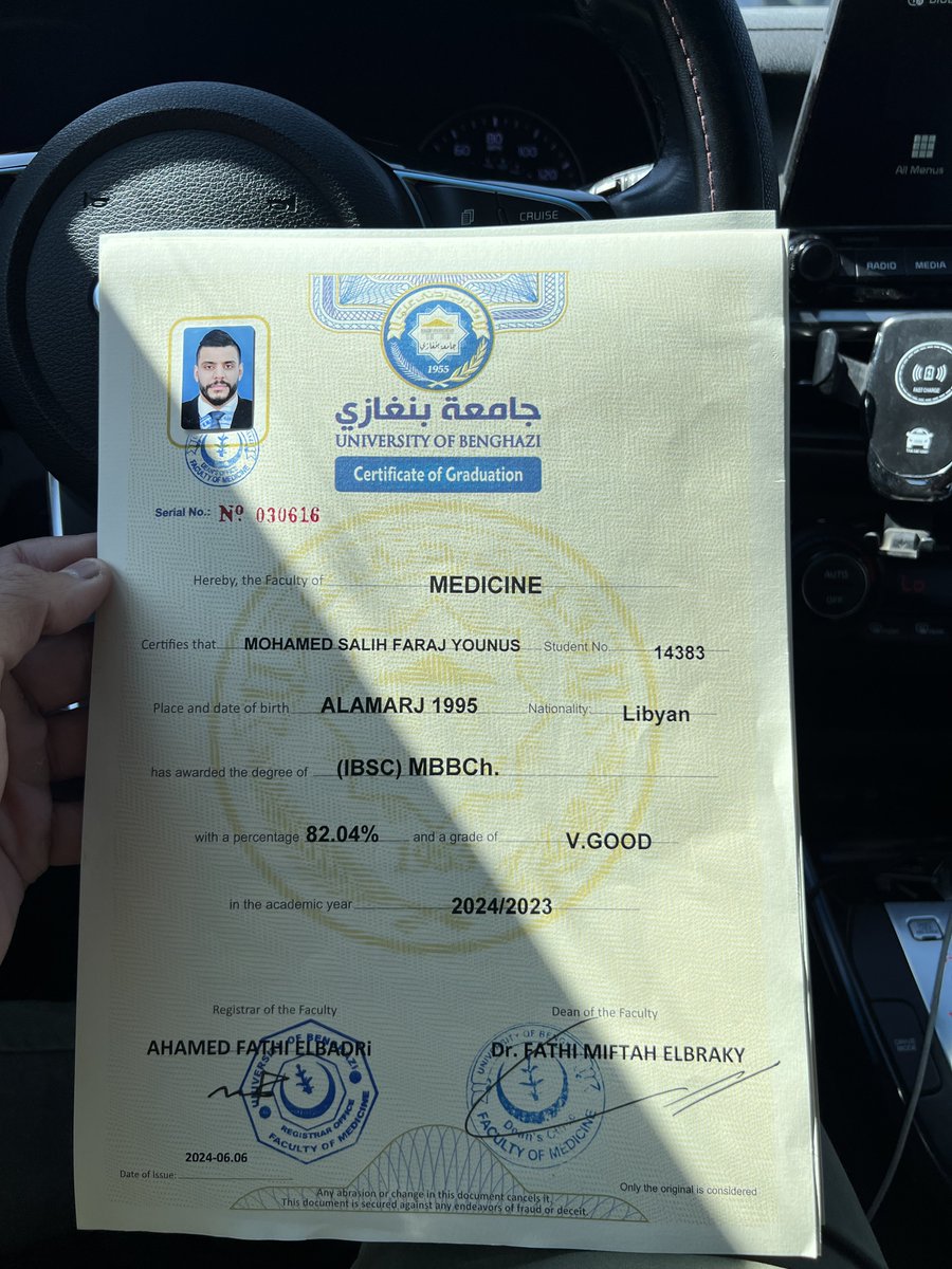 BiZZA3D's tweet photo. Certificate of graduation π©Ίππ»
30-6-2024
#MBBCh https://t.co/5AkXEbXj2C