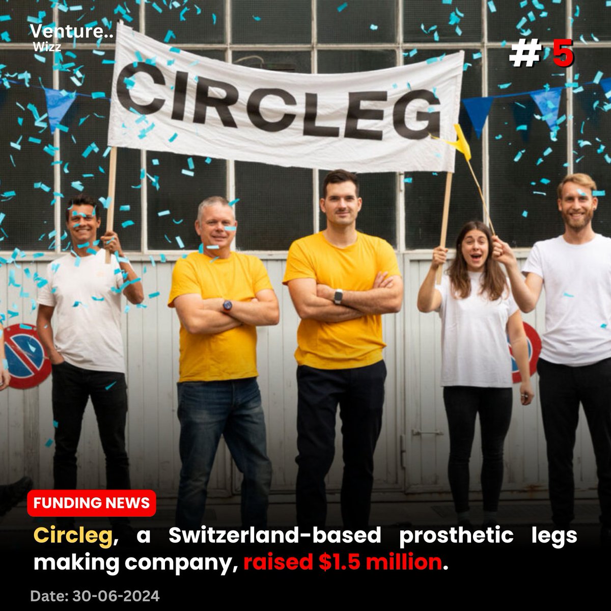 Venturewizzz's tweet image. Circleg, a Switzerland-based prosthetic legs making company, raised $1.5 million.
#startupfunding #medicaldevices #prosthetics #techstartups #innovation #startupsuccess #fundinground