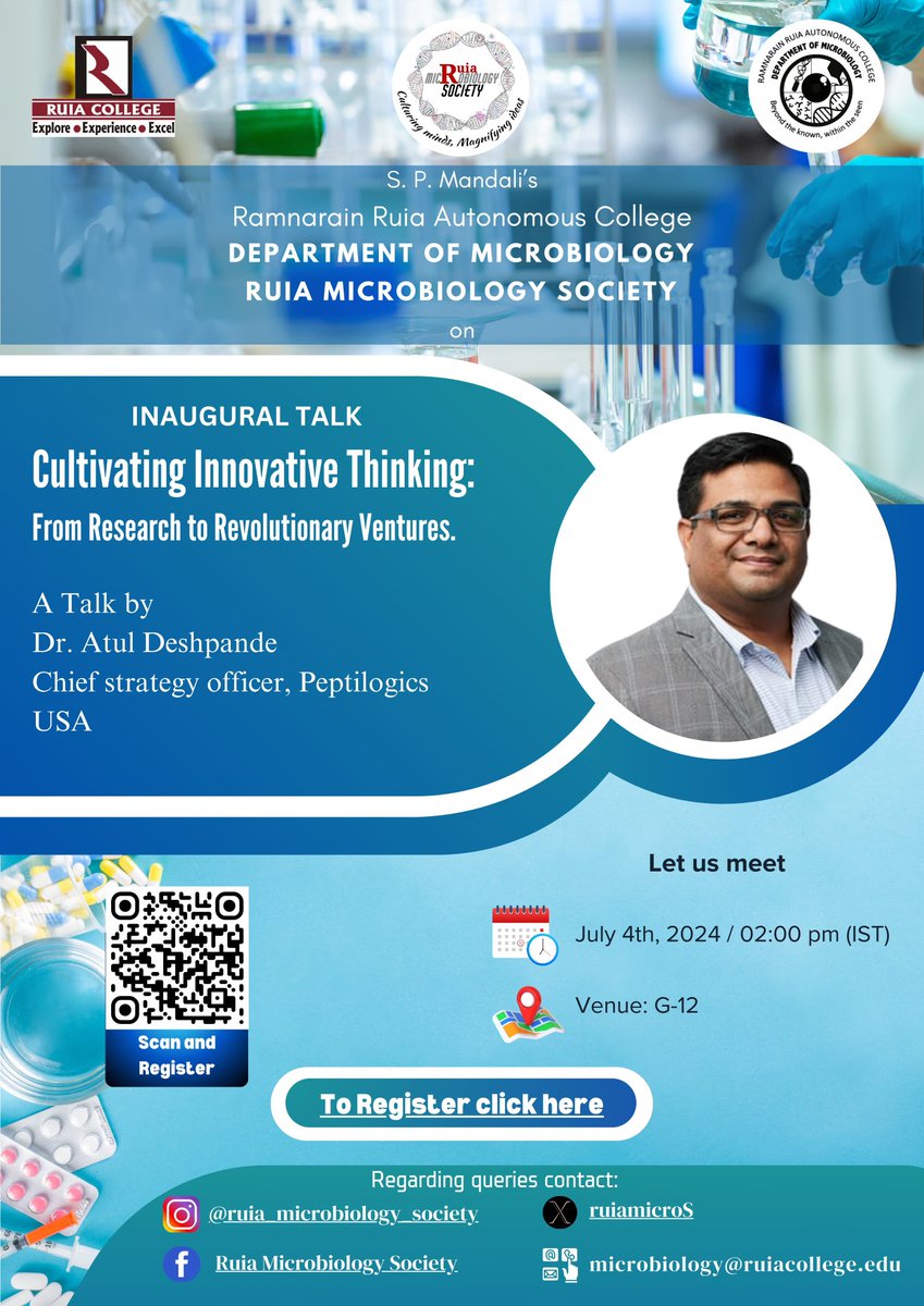 Ruia Microbiology Department tweet media