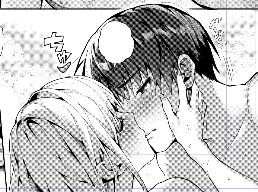 普段自分の作品を語ったりしないので、この流れで一つ…
あまあま小悪魔で大きなこだわりがあるので呟かせてください🥹
雨宮くんとえまちゃん、最終話で心が通じ合うまでは
各話ラストの絶頂コマで、えまちゃんが正面からどんなに抱きついてても雨宮くんは腕を背中に回してないんですよ……