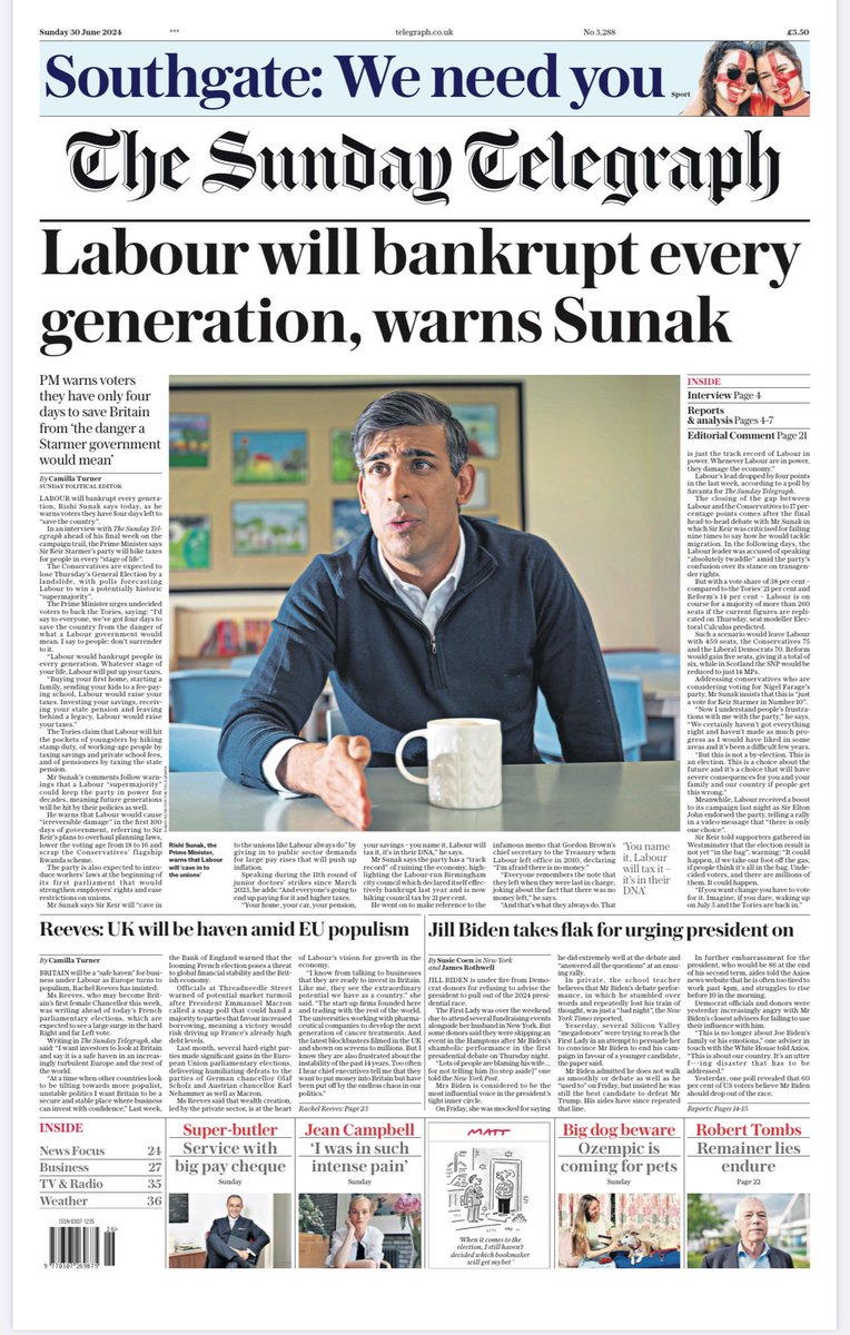 Tory ‘strategy’ now seems to be assume the punters are stupid &amp; haven’t noticed that on their watch:
- govt debt has more than doubled
- taxes have risen to highest level in 70yrs
- wages have flatlined, ‘bankrupting’ family finances of the young &amp; public services the old rely on