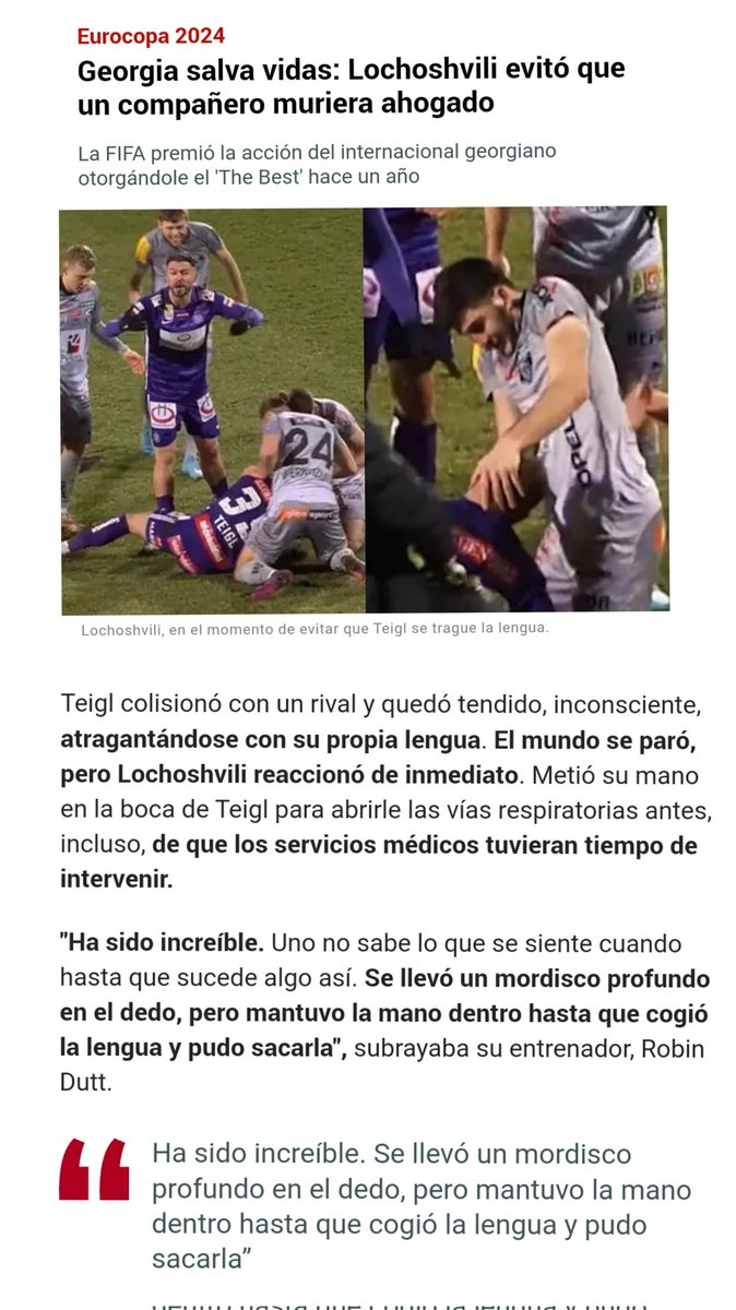 Ya no hay excusas después de tantas campañas de información que hemos intentado transmitir l@s sanitari@s:
LA LENGUA NO SE TRAGA.
Meter la mano en la boca sólo puede conllevar consecuencias negativas en estas situaciones.
Deberían multar los medios por este tipo de artículos.