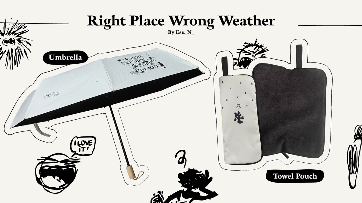𝐑𝐢𝐠𝐡𝐭 𝐏𝐥𝐚𝐜𝐞 𝐖𝐫𝐨𝐧𝐠 𝐖𝐞𝐚𝐭𝐡𝐞𝐫 🌧️

☔️ RPWP Umbrella
✔️ Windproof ✔️ UV protection ✔️ A Secret 👀
💦 Towel Pouch

Preorder Closes: 14 July 2024

🌍 esusstoreforbts.bigcartel.com
🇸🇬 tinyurl.com/EsuRPWW