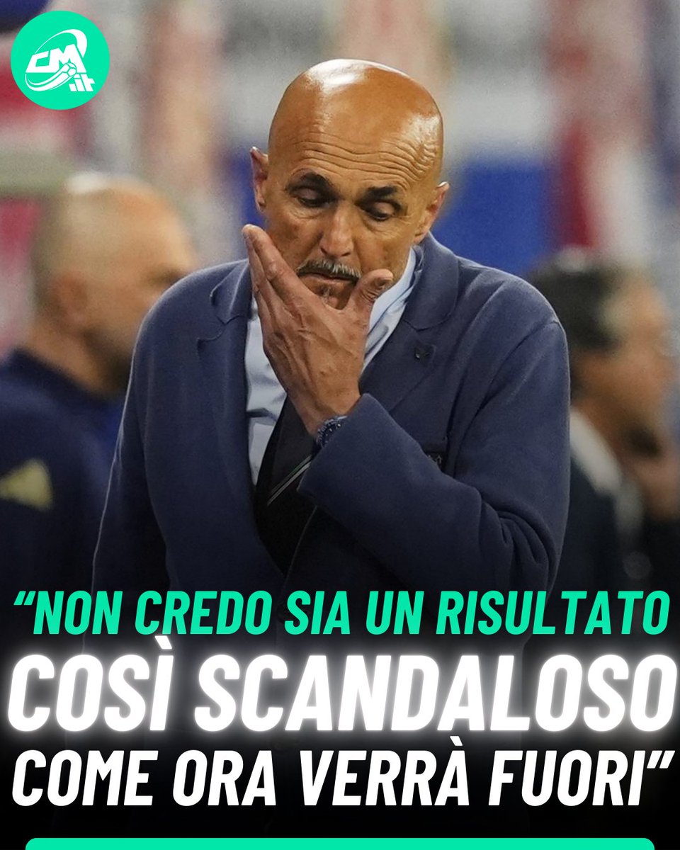 calciomercatoit's tweet photo. 👀Che giudizio date all’Europeo dell'Italia?

✅1 vittoria
⚠️1 pareggio
❌2 sconfitte
⚽️3 gol fatti e 5 subiti

🗣Spalletti in conferenza stampa: "Vengo via con la certezza che qualcosa devo cambiare, ma non credo sia un risultato così scandaloso come ora verrà fuori" https://t.co/lbiC4Q0991
