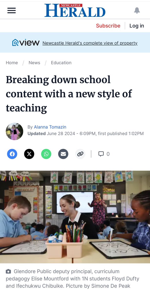 Murat Dizdar (@dizdarm) on Twitter photo Well done Glendore PS, Budgewoi PS, Belmont North PS & Kurri Kurri PS for implementing explicit teaching across your classrooms so students succeed. Congratulations on being featured in the <a href="/newcastleherald/">Newcastle Herald</a> for the work you’re doing on explicit teaching!
newcastleherald.com.au/story/8677296/… Well done Glendore PS, Budgewoi PS, Belmont North PS & Kurri Kurri PS for implementing explicit teaching across your classrooms so students succeed. Congratulations on being featured in the <a href="/newcastleherald/">Newcastle Herald</a> for the work you’re doing on explicit teaching!
newcastleherald.com.au/story/8677296/…