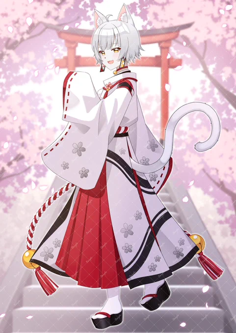 IRIAMライバー時猫ゆう様のキービジュアルを担当させていただきました!