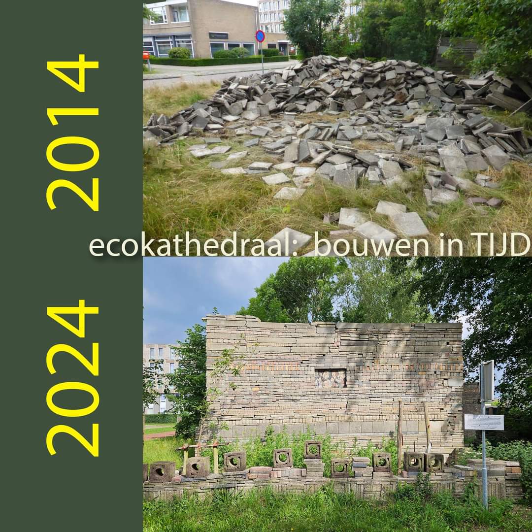 In het begin is er chaos, die in de tijd geordend wordt. Steen voor steen, jaar na jaar. Zonder plan, met vrije energie en eindeloos innde tijd. 
#ecokathedraal