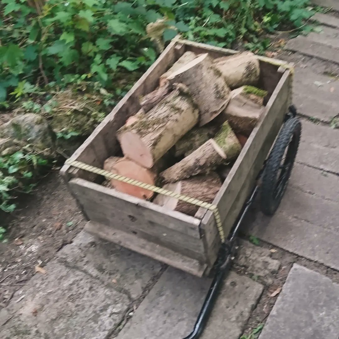 TheBikeBoat's tweet photo. Using a late customer pick up as an excuse for takeaway and getting some more winter fule prepped. 

Been a while since I got home in the dark.

#canaltraders #canal #Avoncliff #Kennetandavon #fish #food #fishandchips #takeway #wood #logs #offgrid https://t.co/g0Hb3eNSms