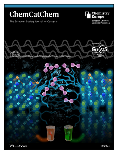 ChemCatChem's tweet photo. #OnTheCover Bi site doped Ferroelectric BiFe0.95Mn0.05O3 Nanoparticles for #HydrogenEvolutionReaction (ChemCatChem 12/2024) (Doru C. Lupascu and co-workers) https://t.co/cvZt8kwX0r https://t.co/kvbmqWrNtq https://t.co/bpa7wdaJDL