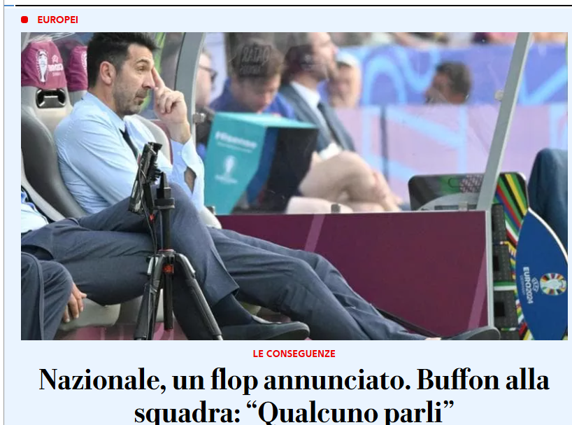 johanan57's tweet photo. #buffon, #nomen #omen  non ha ancora capito che abbiamo una nazionale di serie C; il calcio indigeno  italiota sono decenni che non coltiva un decente vivaio giovanile e le società preferiscono arricchire giocatori stranieri anche di mediocre livello e questo è il risultato https://t.co/UFqHBU4i67