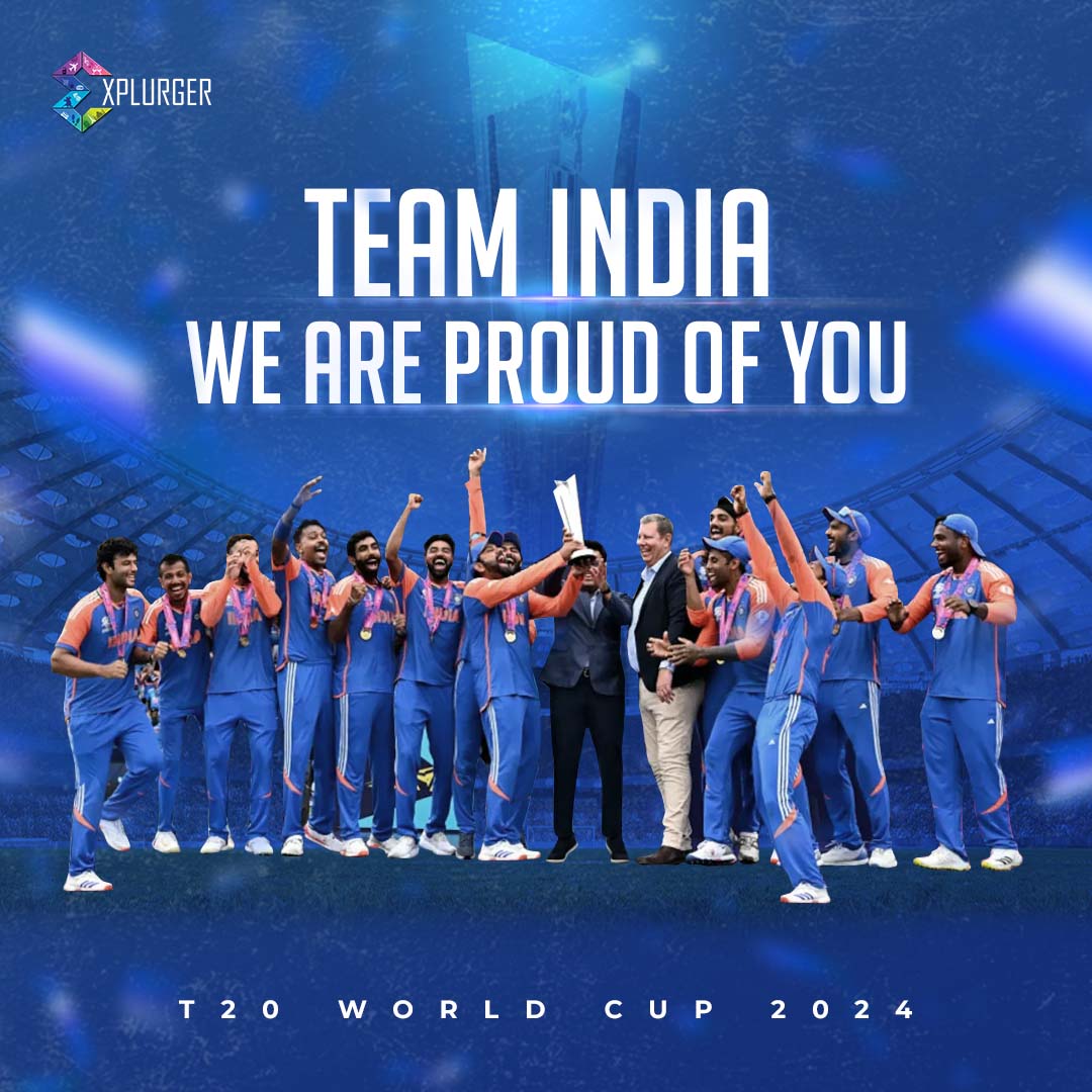 explurger's tweet photo. 🏆 Historic Explurge-In
India clinches the T20 World Cup! An electrifying victory and a historic Explurge-In that will be etched in history! 🇮🇳
#Champions #T20WorldCup #TeamIndia #BornToExplurge #GetOutGetSocial https://t.co/hHtjePDo3T