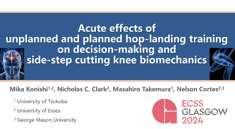 Mika Konishi (@mikonishi_pt) on Twitter photo Excited to present my research at the #ECSS2024 <a href="/E_C_S_S/">ECSS</a> in Glasgow! ✈️ 🏴🦵🏃♀️
Many thanks to Prof <a href="/ncortes/">Nelson Cortes</a> , Dr <a href="/DrNickCC/">Nicholas Clark</a> , and <a href="/SRES_UoE/">Sport-Rehab-Ex UOE</a> for supporting this project and providing this amazing opportunity!
#ACL #injury #prevention Excited to present my research at the #ECSS2024 <a href="/E_C_S_S/">ECSS</a> in Glasgow! ✈️ 🏴🦵🏃♀️
Many thanks to Prof <a href="/ncortes/">Nelson Cortes</a> , Dr <a href="/DrNickCC/">Nicholas Clark</a> , and <a href="/SRES_UoE/">Sport-Rehab-Ex UOE</a> for supporting this project and providing this amazing opportunity!
#ACL #injury #prevention