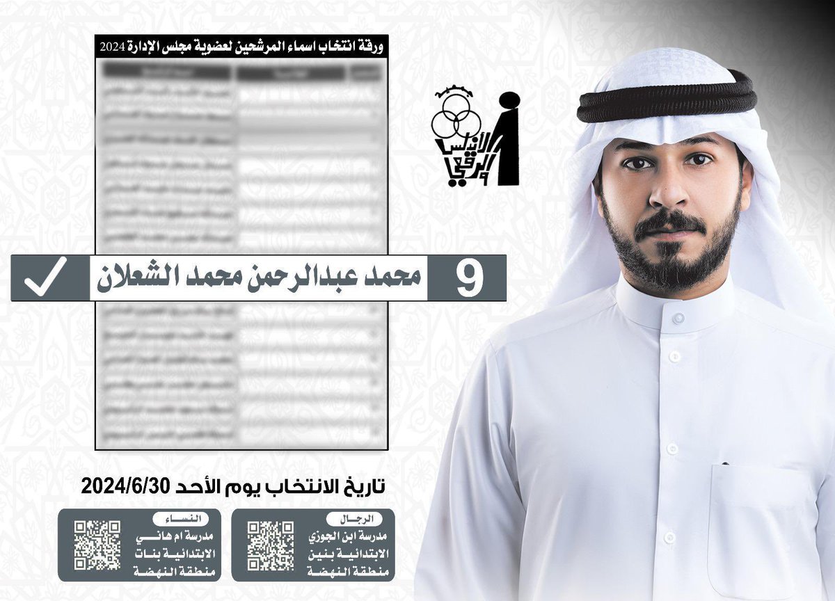 محمد عبدالرحمن الشعلان ✅
#جمعية_الاندلس_والرقعي_والنهضة_التعاونية 
#الاندلس