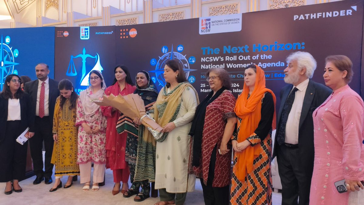 WaizaRafique's tweet photo. The National Law Conference on Legal Reforms for Women was a resounding success! The event brought together brilliant minds from across the legal and advocacy spectrum, fostering insightful discussions on critical issues https://t.co/WmMV48V1MY