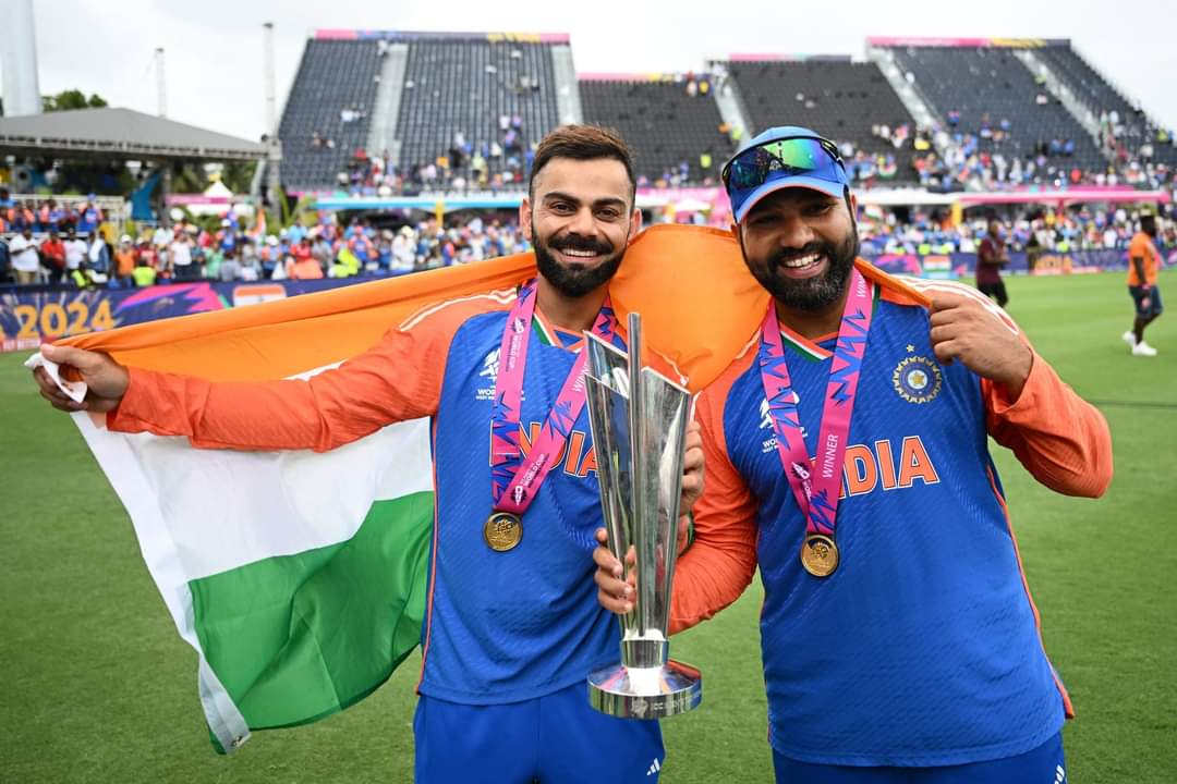 Techno_Biplab's tweet photo. @imVkohli and @ImRo45 have been absolute legends in the T20I format. Their contributions to cricket are immense, and they've entertained us all with their skills and sportsmanship. Wishing them both a very happy retirement from T20I cricket. 🏏🥇💥⚡ https://t.co/7kYl80NcHm