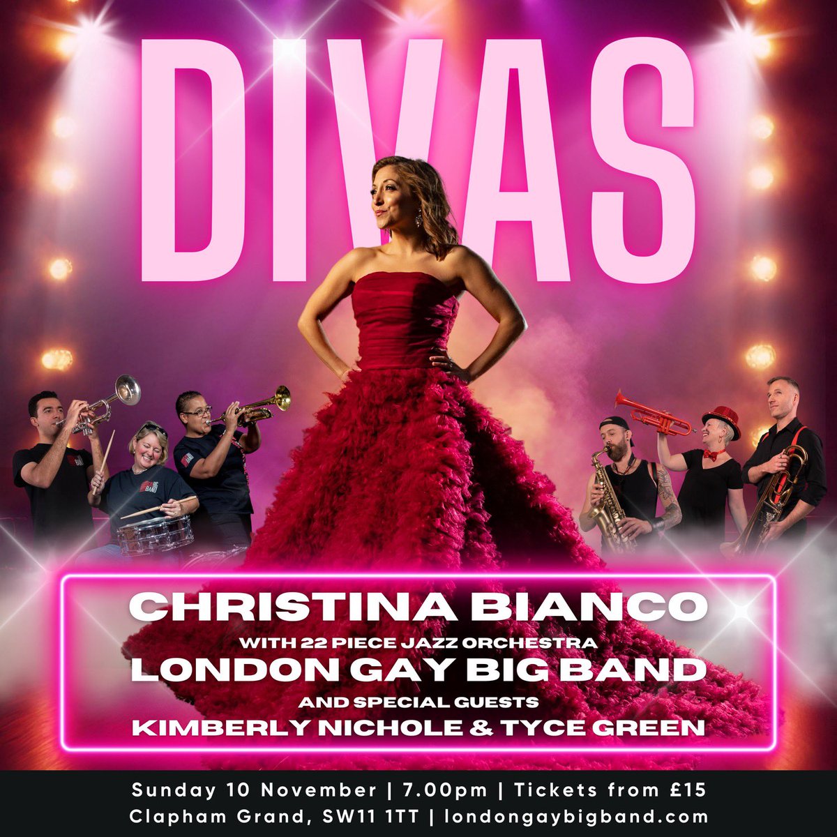 Christina Bianco (@xtinabianco1) on Twitter photo Sunday Surprise!
Prepare yourselves for the biggest, sassiest & most camp celebration of ‘Divas’ you have ever experienced.
It’s gonna grand. At <a href="/TheClaphamGrand/">The Clapham Grand</a>.
Can’t wait to jam with <a href="/LGBigBand/">London Gay Big Band</a> again. This is going to be very special! 🎤🏳️🌈🎶
*Details in Linktree. Sunday Surprise!
Prepare yourselves for the biggest, sassiest & most camp celebration of ‘Divas’ you have ever experienced.
It’s gonna grand. At <a href="/TheClaphamGrand/">The Clapham Grand</a>.
Can’t wait to jam with <a href="/LGBigBand/">London Gay Big Band</a> again. This is going to be very special! 🎤🏳️🌈🎶
*Details in Linktree.