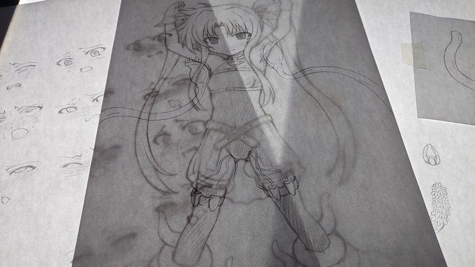 余談ですが作業中のフェイトちゃんです 