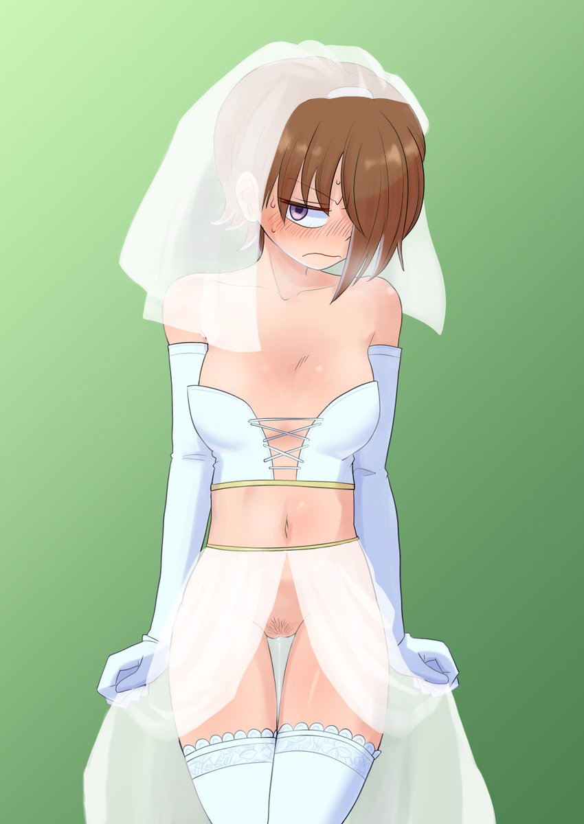 #今月描いた絵を晒そう 

6月だったのでウェディングドレス?シリーズ。
メインは間に合わなかったので来月。 