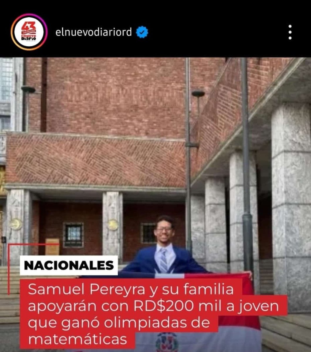 Un gran gesto de  grandes personas,  gracias Samuel Pereyra y su familia.
<a href="/luisabinader/">Luis Abinader</a> <a href="/spereyrarojas/">Samuel Pereyra Rojas</a>