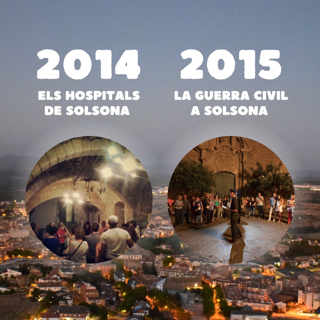 solsoexperience's tweet photo. 📣 La visita teatralitzada "10 anys de nocturnes en mans de Solsona Experience" és per a tothom!

✅ Per aquells que no heu vingut mai a cap nocturna
✅ Per aquells que les heu vist totes

⚡ Us esperem per gaudir-ne plegats!

🎟️ Entrades: https://t.co/YuZcJpxE9h https://t.co/9UxsoASx5B