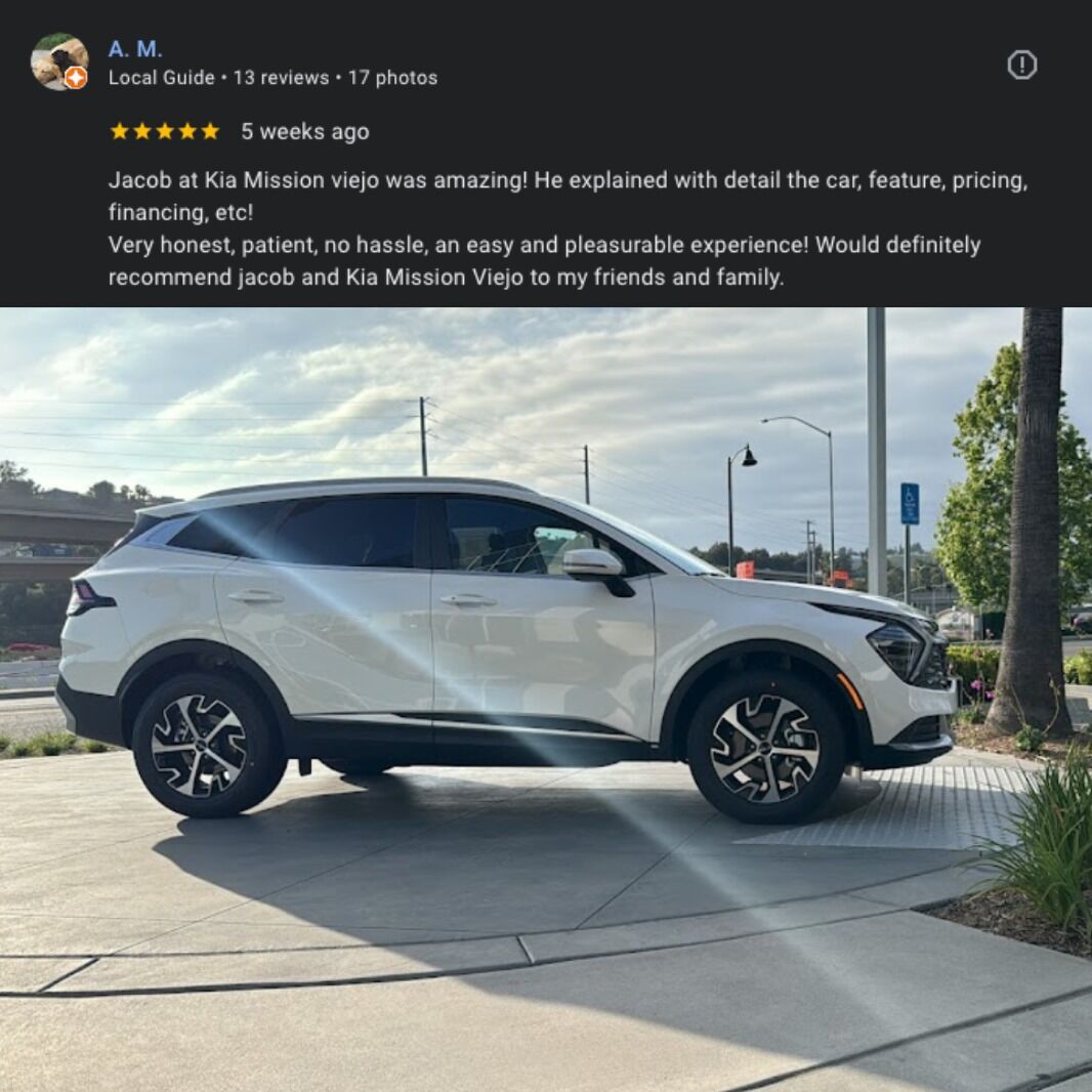 missionviejokia's tweet image. The pleasure was ours! Thank you for joining the Patterson family, it's excellent to hear that you were in good hands with Jacob. 

#realreview #missionviejokia
